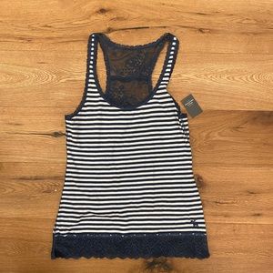 Abercrombie and Fitch lace striped tank